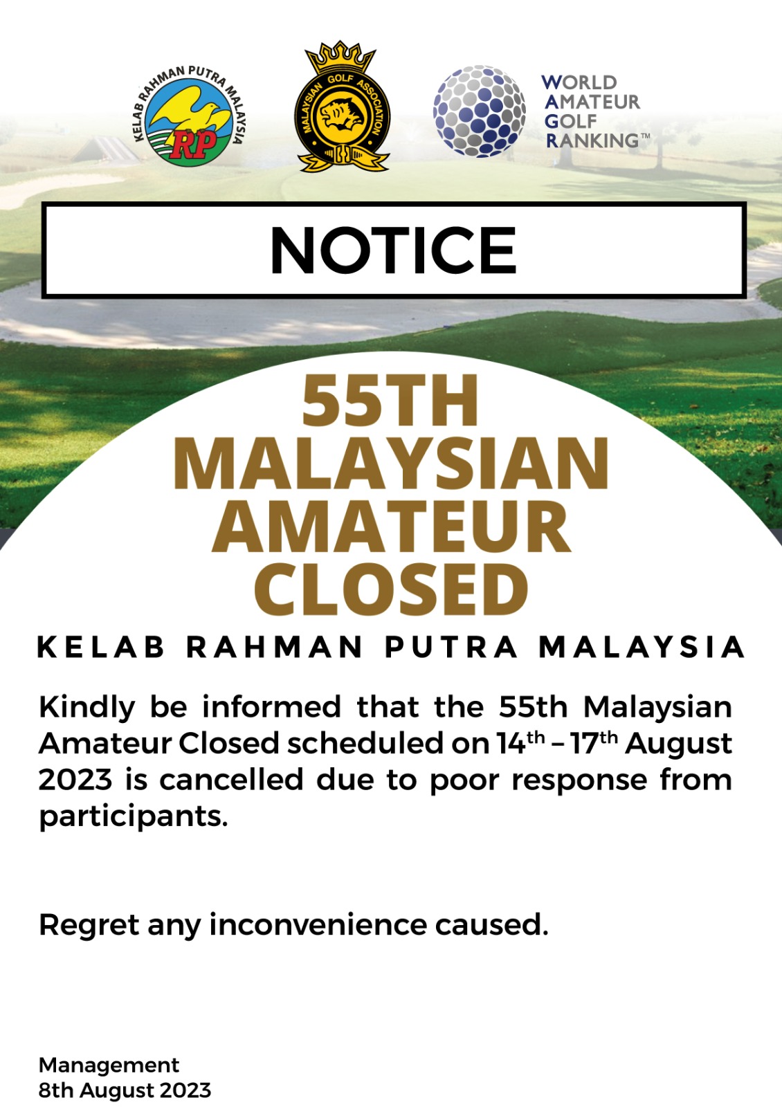 55th Malaysian Amateur Closed Mga