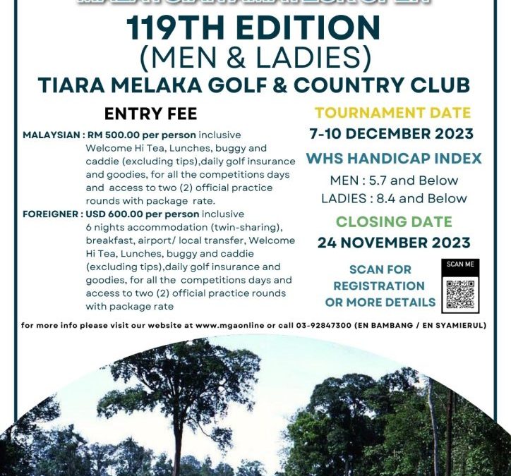 119th MALAYSIAN AMATEUR OPEN