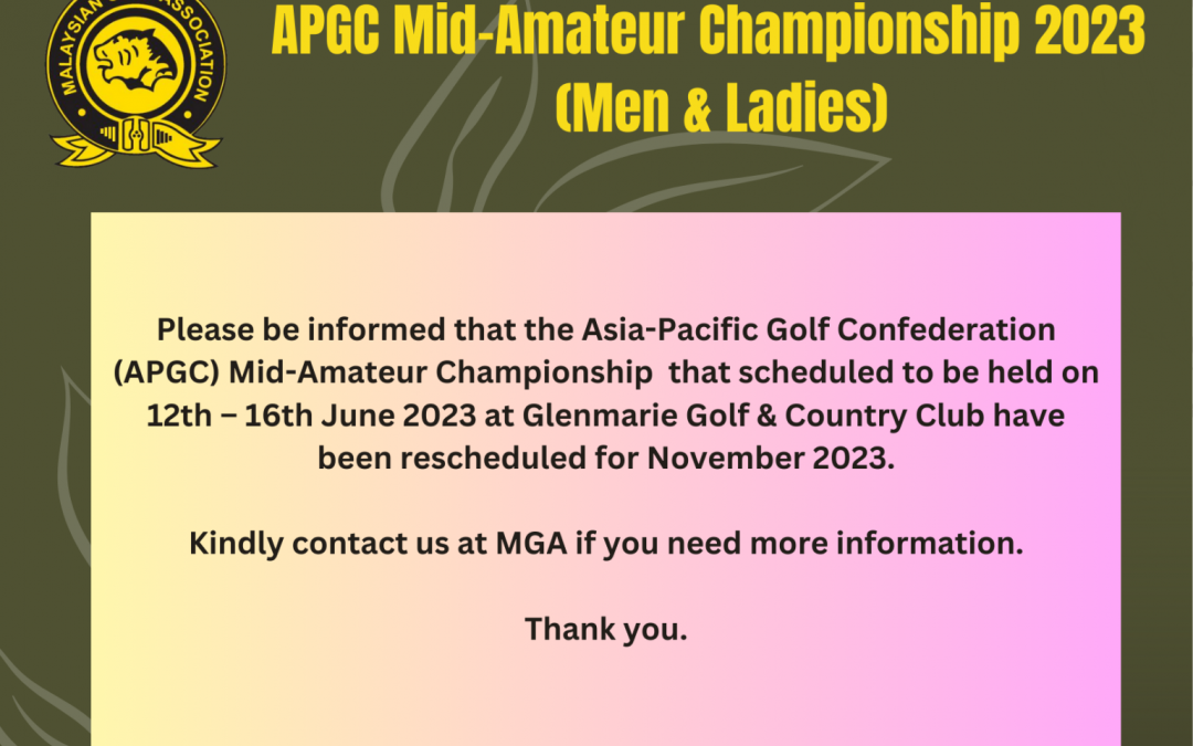 APGC MID AMATEUR CHAMPIONSHIP 2023