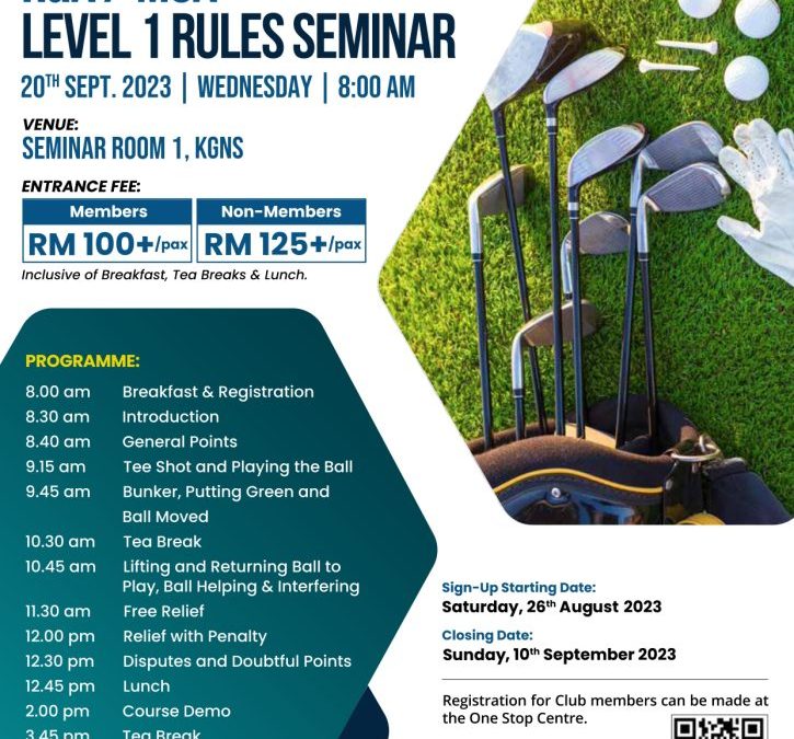 R&A /MGA Level 1 Rules Seminar