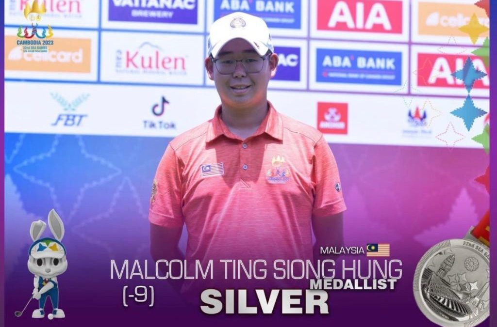 Malcolm Ting won Silver in the Men’s individual category after 5th playoff at the 32nd SEA Games 2023.