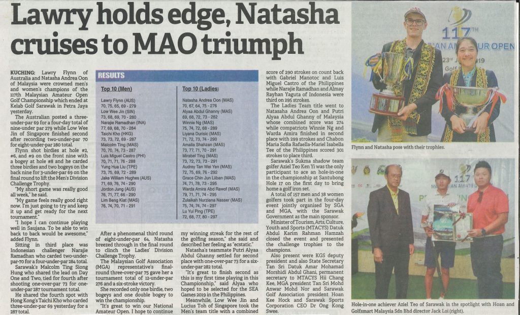 Lawry Holds Edge, Natasha Cruises To MAO Triumph