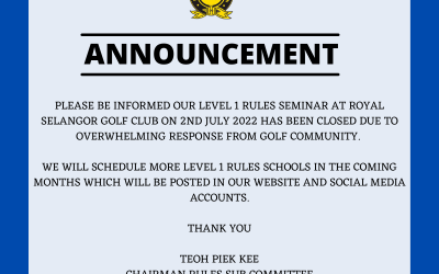 Rules School Level 1 at RSGC