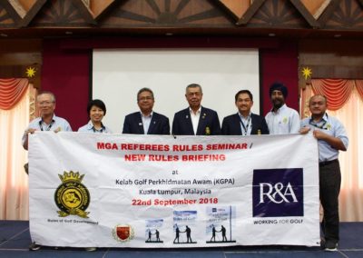 MGA Referees Seminar & New Rules Briefing at Kelab Golf Perkhidmatan Awam (KGPA)