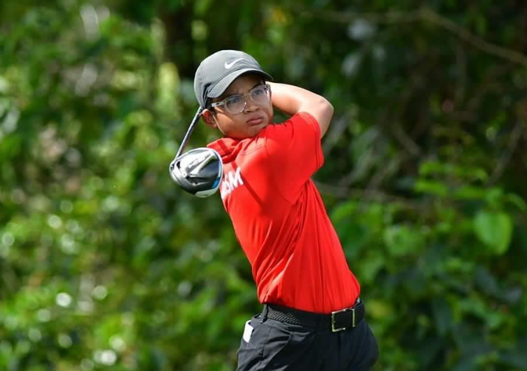 Mohammad Danial Nazari making the cut at the Selangor Masters