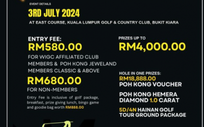 Registration for the Poh Kong Ladies Golf Series 2.0 First Leg is NOW LIVE!