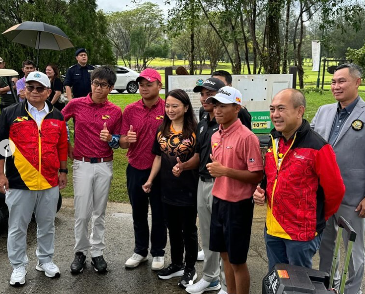 YB Hannah Yeoh at the final day of the SUKMA Golf Competition at Kelab Golf Sarawak