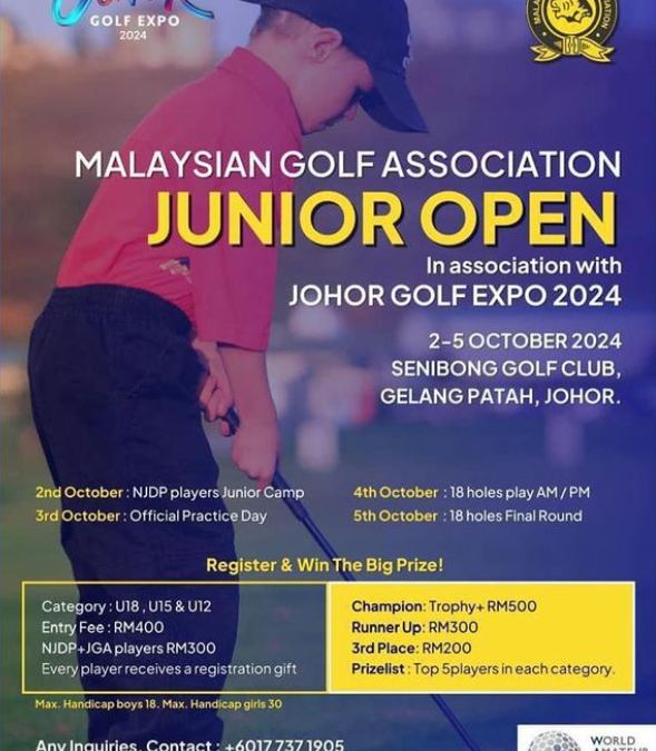 Junior Open at Senibong Golf Club, Gelang Patah, Johor