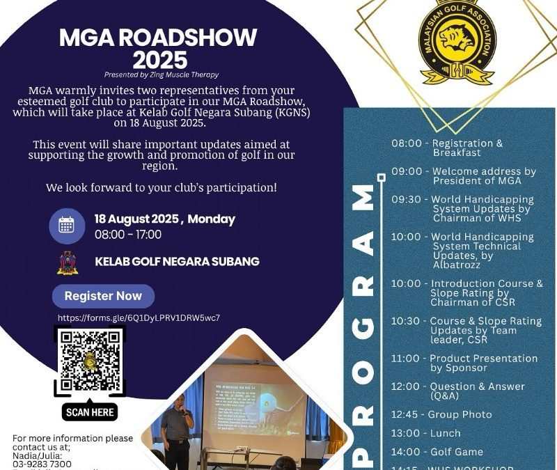 MGA ROADSHOW – KELAB GOLF NEGARA SUBANG