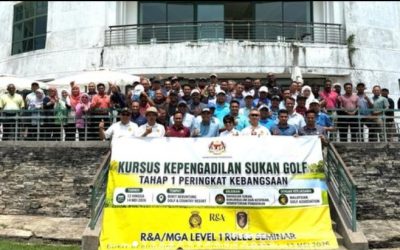 Kursus Kepengadilan Sukan Golf β Tahap 1 Peringkat Kebangsaan